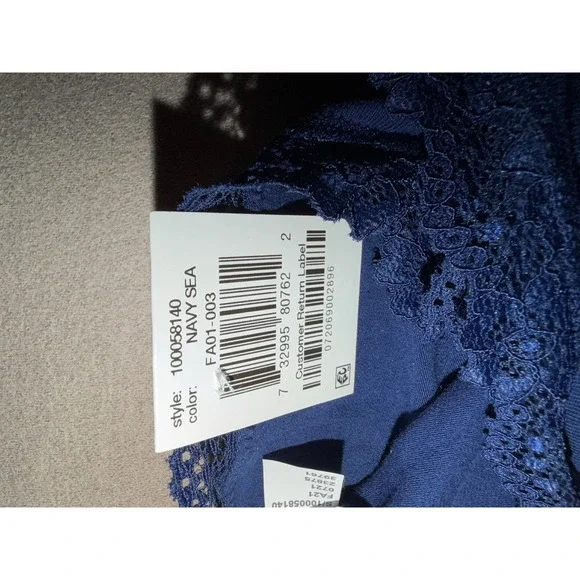 Jenni Intimates‎ Panty Brief Navy Sea Lace Trim Bikini Style Size XXXL Lot of 3 - Picture 9 of 11